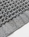 Close up of the Cinder Grey Waffle Complete Set in a white background.