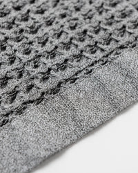 Close up of the Cinder Grey Waffle Complete Set in a white background.
