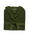 The ONSEN Forest Waffle Bath Robe on a white background.