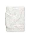 The ONSEN White Waffle Bath Robe on a white background.