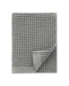 The ONSEN Cinder Grey Waffle Bath Sheet on a white background.