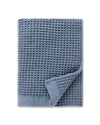 The ONSEN Denim Waffle Bath Sheet on a white background.