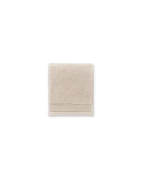 The ONSEN Oatmeal Plush Face Towel on a white background.