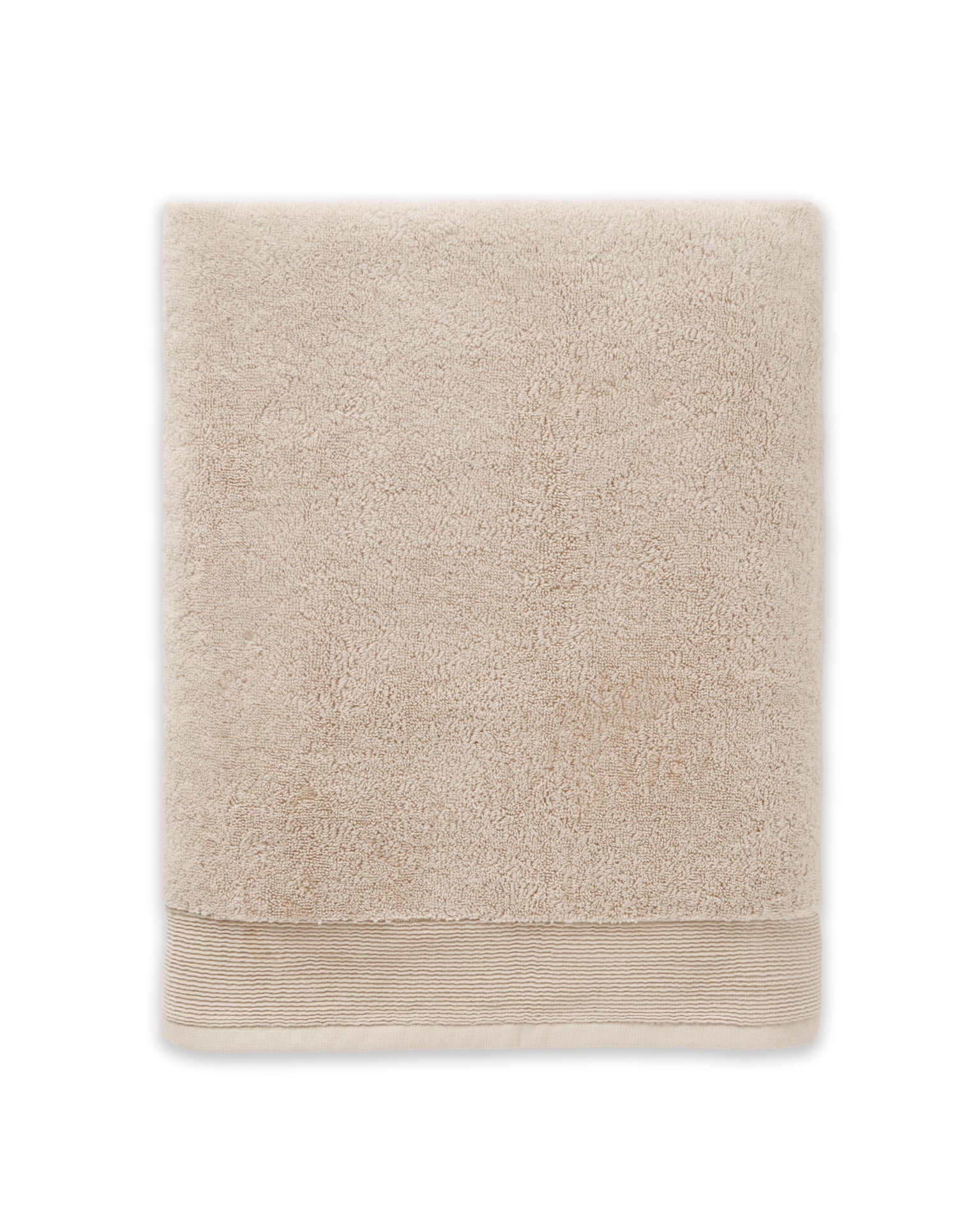 Onsen Plush Bath Sheet - Luxury, Ultra-Fluffy Bath Towels, 100% Turkish-Grown Aegean Cotton, Wovey Collection, Oatmeal / Individual
