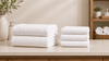 Bath Sheet Vs Bath Towel on the table.
