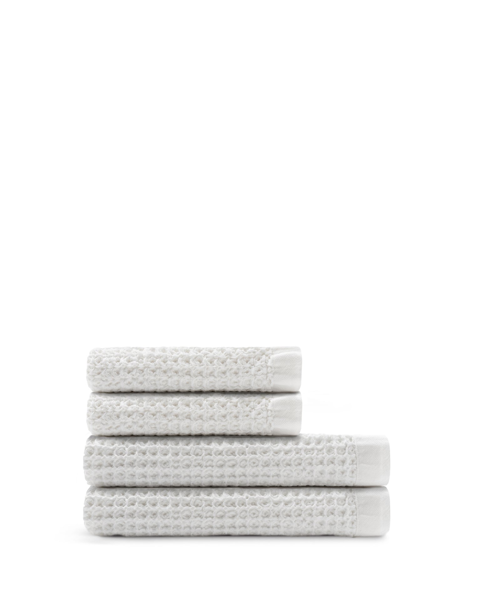 Supima® Waffle 4pc Bath Sheet Bundle Oatmeal