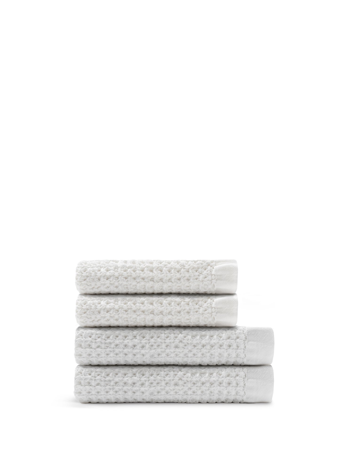 ONSEN Supima Waffle 4pc Bath Towel Bundle - Charcoal