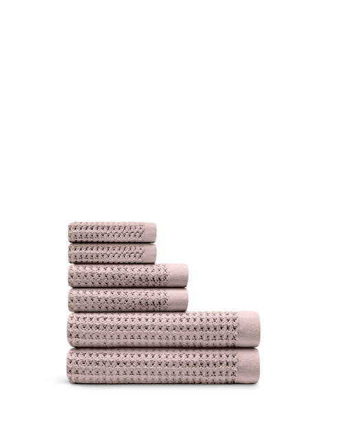 Supima® Waffle 6pc Bath Towel Bundle | Onsen®