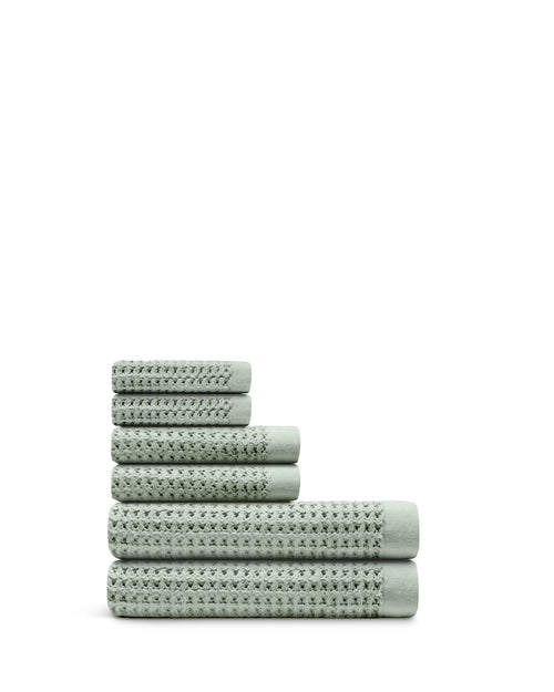 Supima® Waffle 6pc Bath Towel Bundle | Onsen®