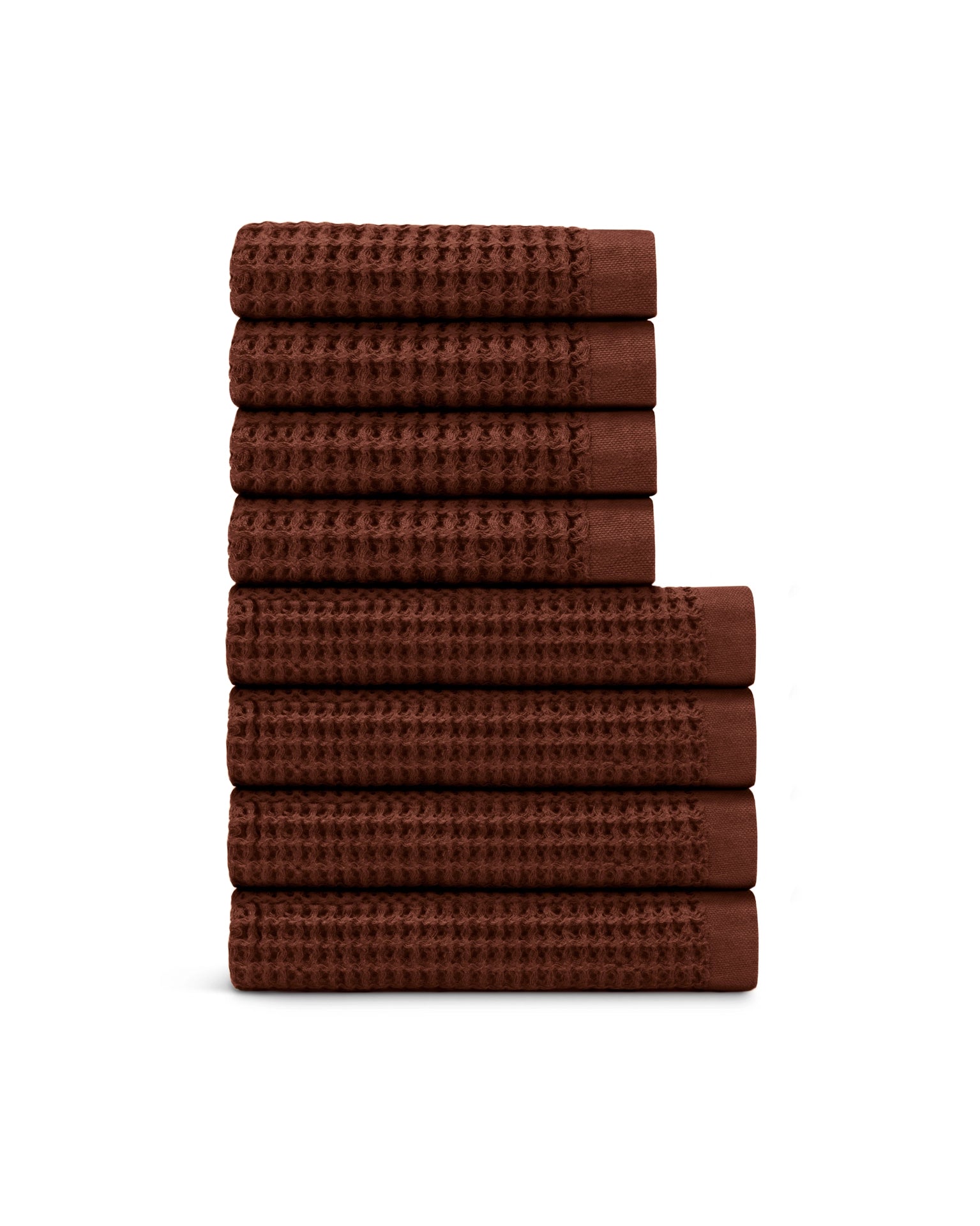 8-Piece Waffle Bath Towel Set | Onsen®