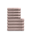 8-Piece Waffle Bath Towel Set