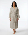 Antimicrobial Gauze Robe folded neatly, showcasing a cozy and stylish design with an antimicrobial finish.