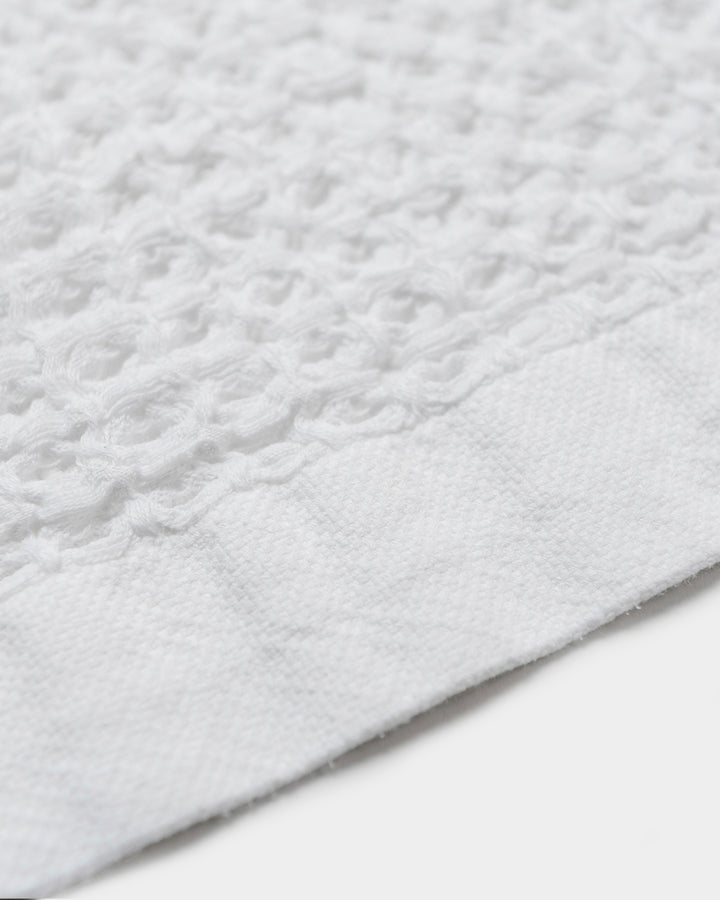 Waffle Weave Bath Towel White