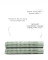 The ONSEN Sage Bath Sheet Set of 2 on a white background.