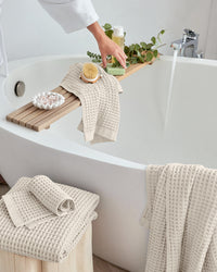 Bathroom Towel Set Waffle Bath Towel Set Onsen