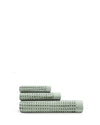 Onsen Waffle Bath Towel Set in Sage #color_sage