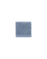 The ONSEN Denim Waffle Face Towel on a white background. 