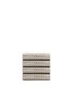 The ONSEN Oatmeal Waffle Face Towel Set of 4 on a white background.