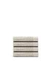 The ONSEN Oatmeal Waffle Hand Towel Set of 4 on a white background.