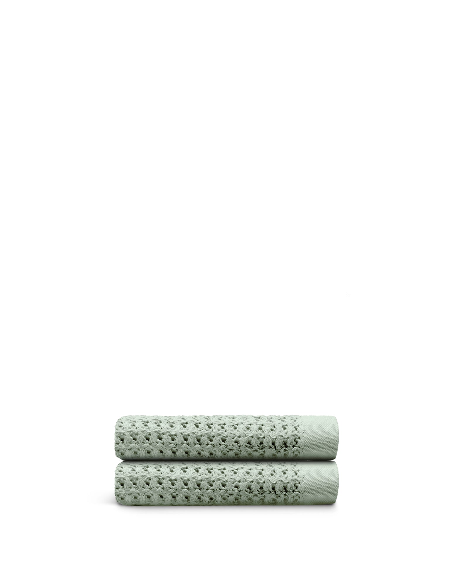 Supima® Waffle Hand Towels - Sage