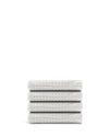 The ONSEN White Waffle Hand Towel Set of 4 on a white background.