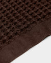 Onsen Waffle Hand Towel in Brown #color_brown