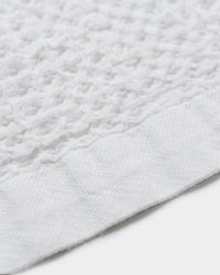 Onsen Waffle Face Towel in White #color_white