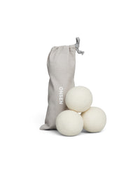 The ONSEN Wool Dryer Balls with packaging on a white background.