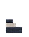 Supima® Waffle 6pc Multicolor Bath Towel Bundle