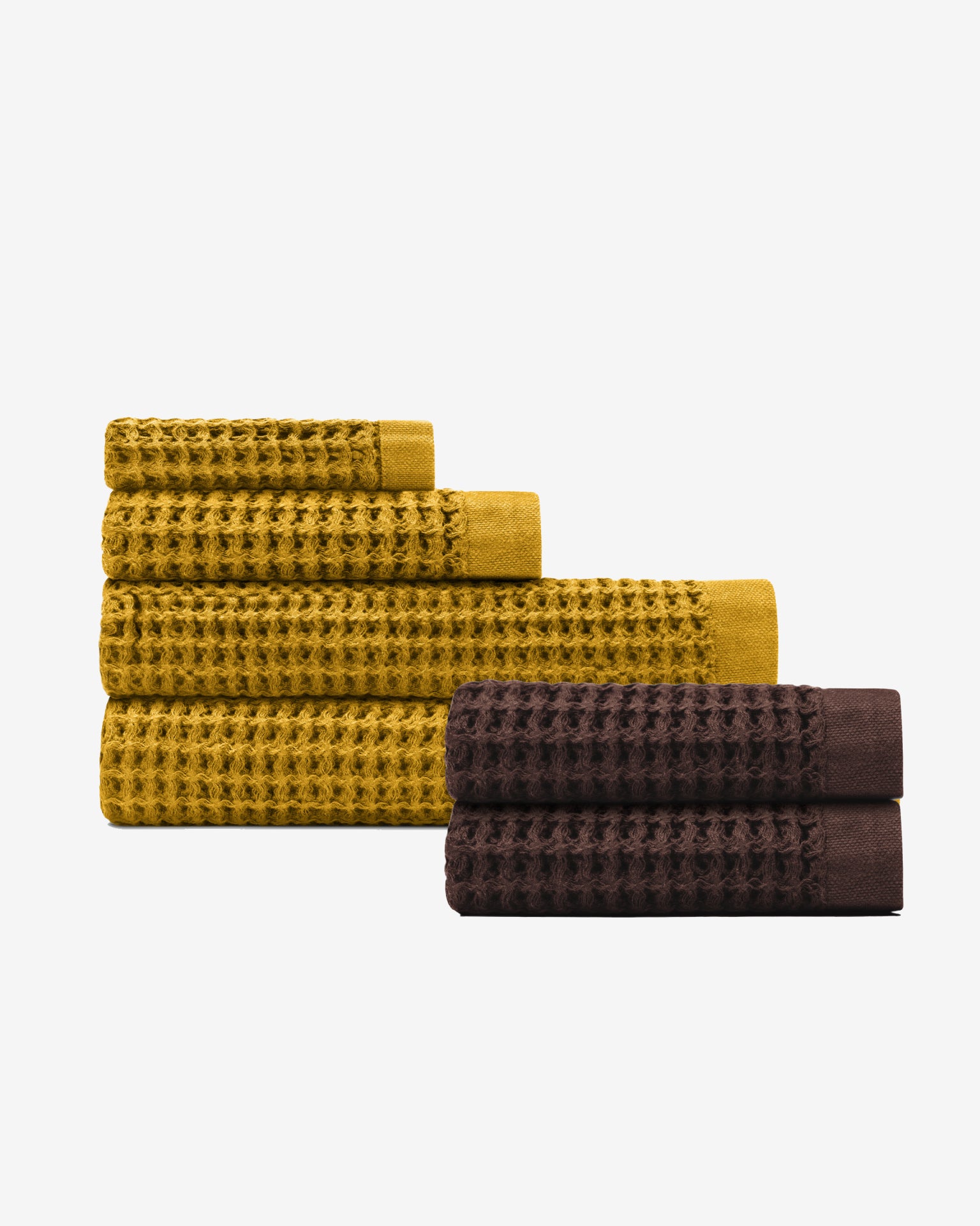 Onsen Waffle Complete Set in Ochre #color_ochre