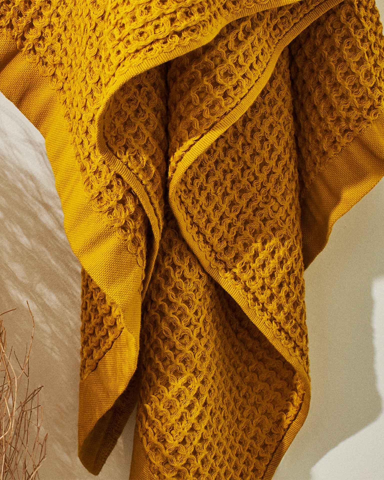 Onsen Waffle Complete Set in Ochre #color_ochre