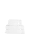 Plush bath towel in White #color_white
