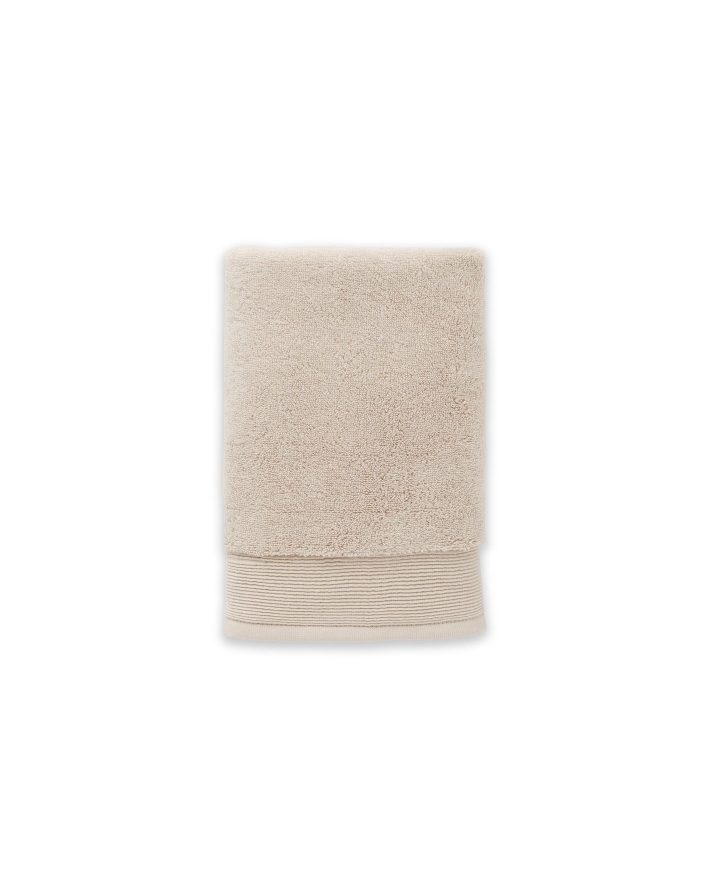 Plush hand towel in Oatmeal #color_oatmeal
