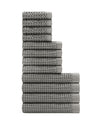 Waffle Bath Sheet in Cinder Grey #color_cinder-grey